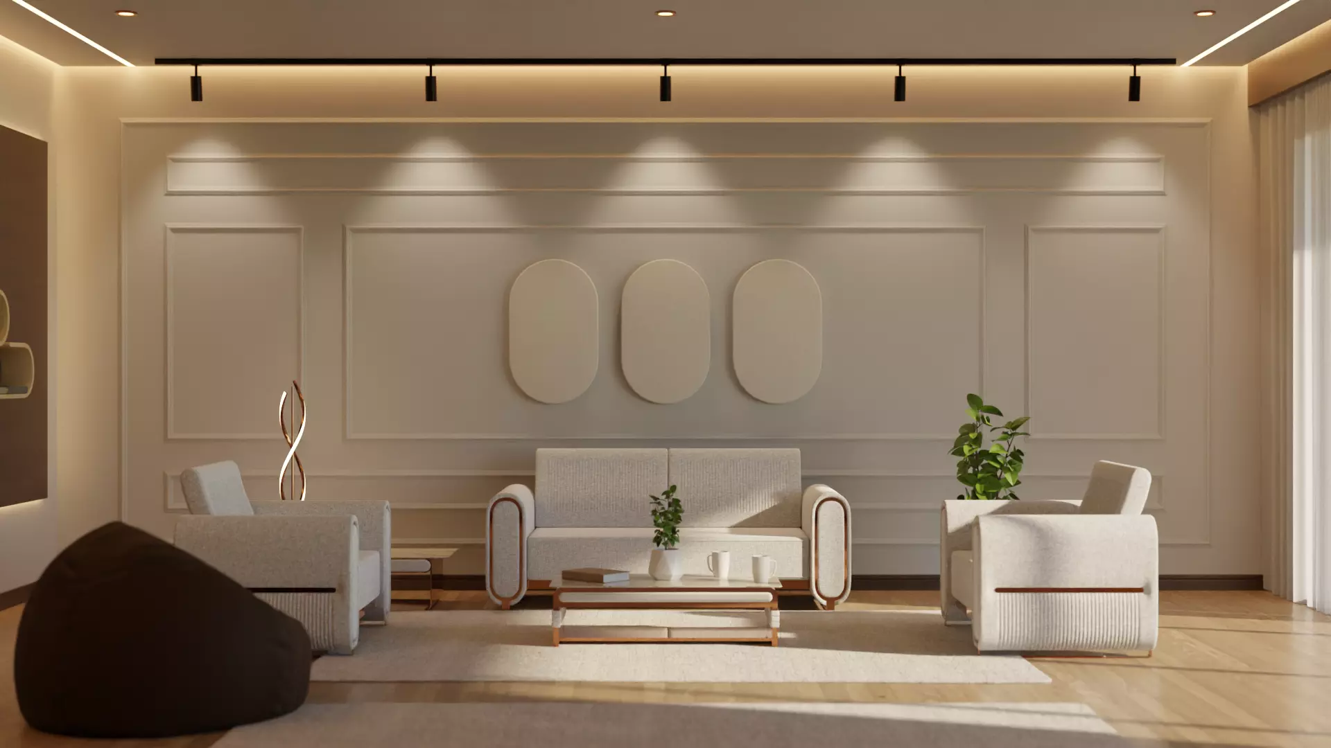 Living Room - 04 Low-poly 3D model_0