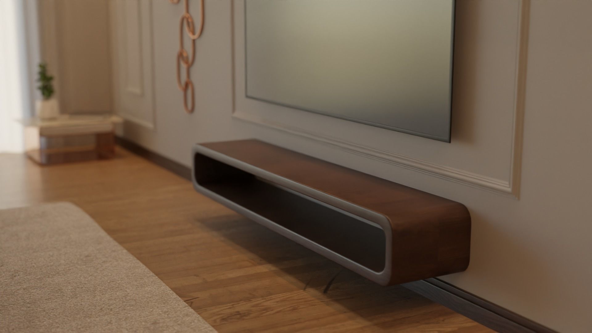 Living Room - 04 Low-poly 3D model_28