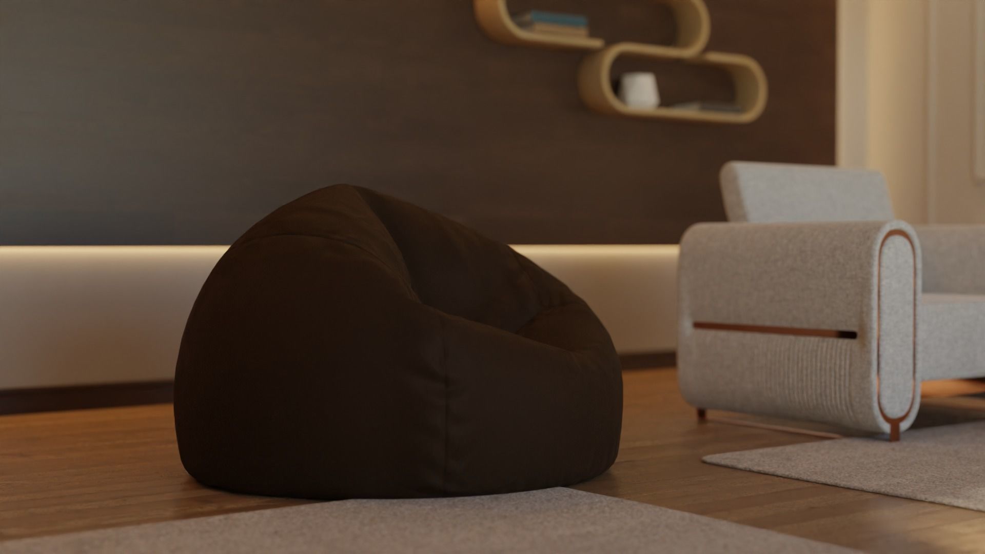 Living Room - 04 Low-poly 3D model_42