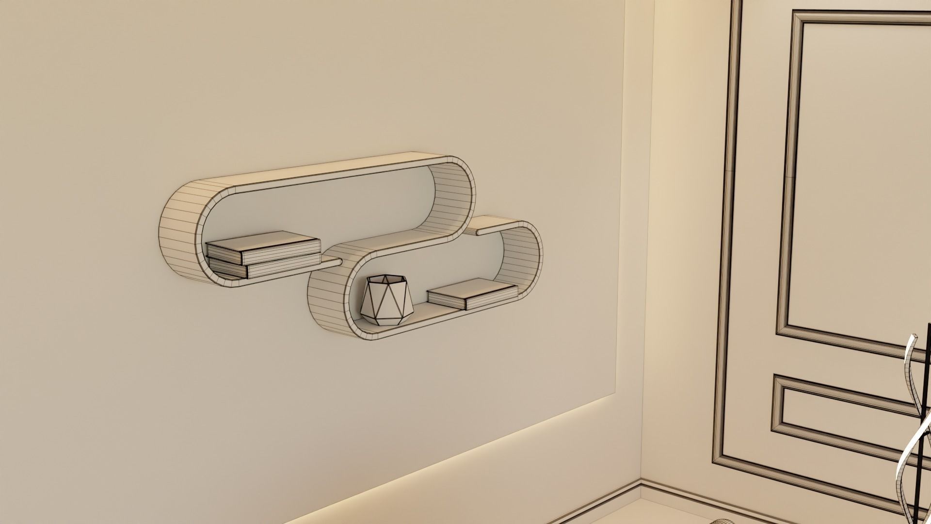 Living Room - 04 Low-poly 3D model_41