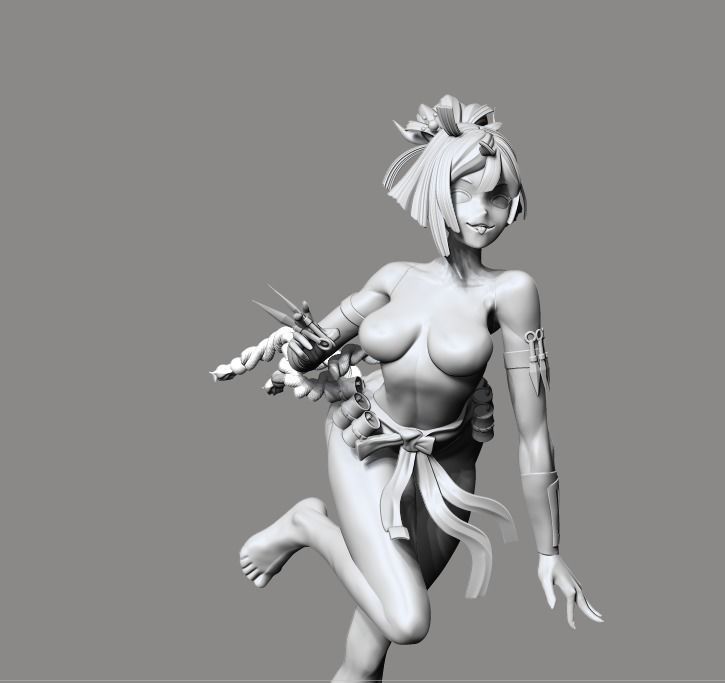 Yuzuriha Hell paradise NSFW version 3D print model_19