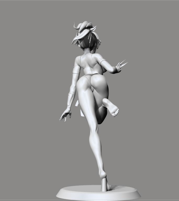 Yuzuriha Hell paradise NSFW version 3D print model_12