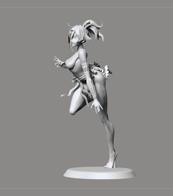 Yuzuriha Hell paradise NSFW version 3D print model_9
