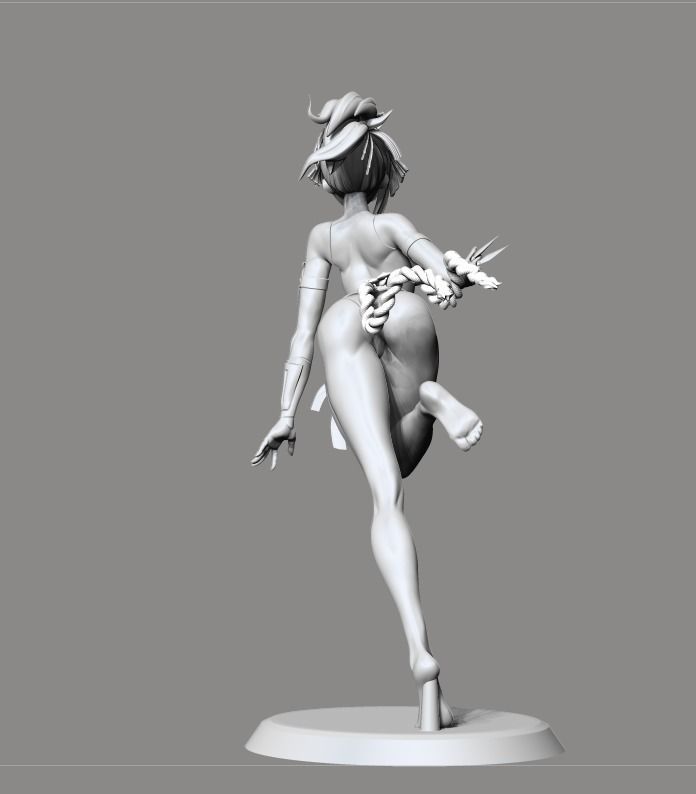 Yuzuriha Hell paradise NSFW version 3D print model_11