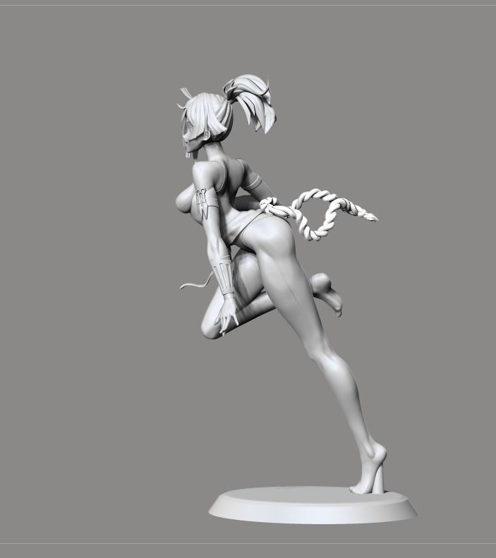 Yuzuriha Hell paradise NSFW version 3D print model_7