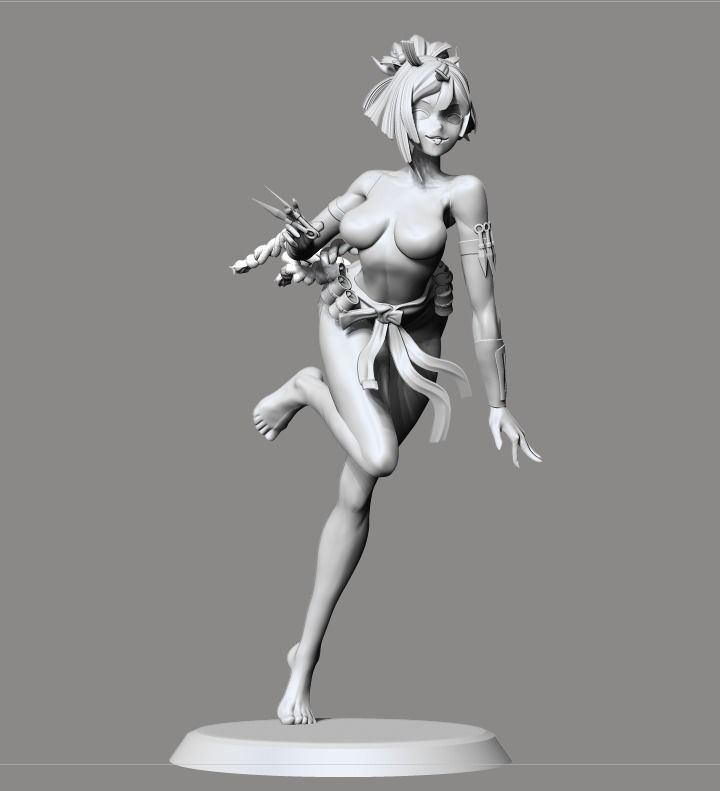 Yuzuriha Hell paradise NSFW version 3D print model_10