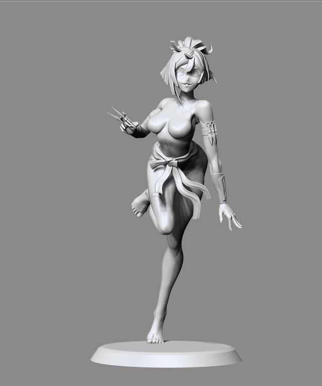 Yuzuriha Hell paradise NSFW version 3D print model_22