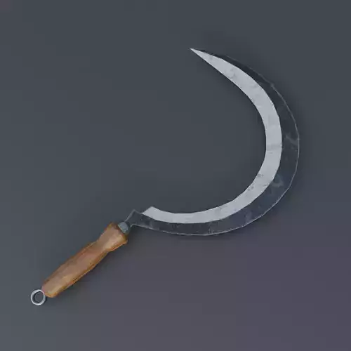 Sickle Lowpoly Low-poly 3D model