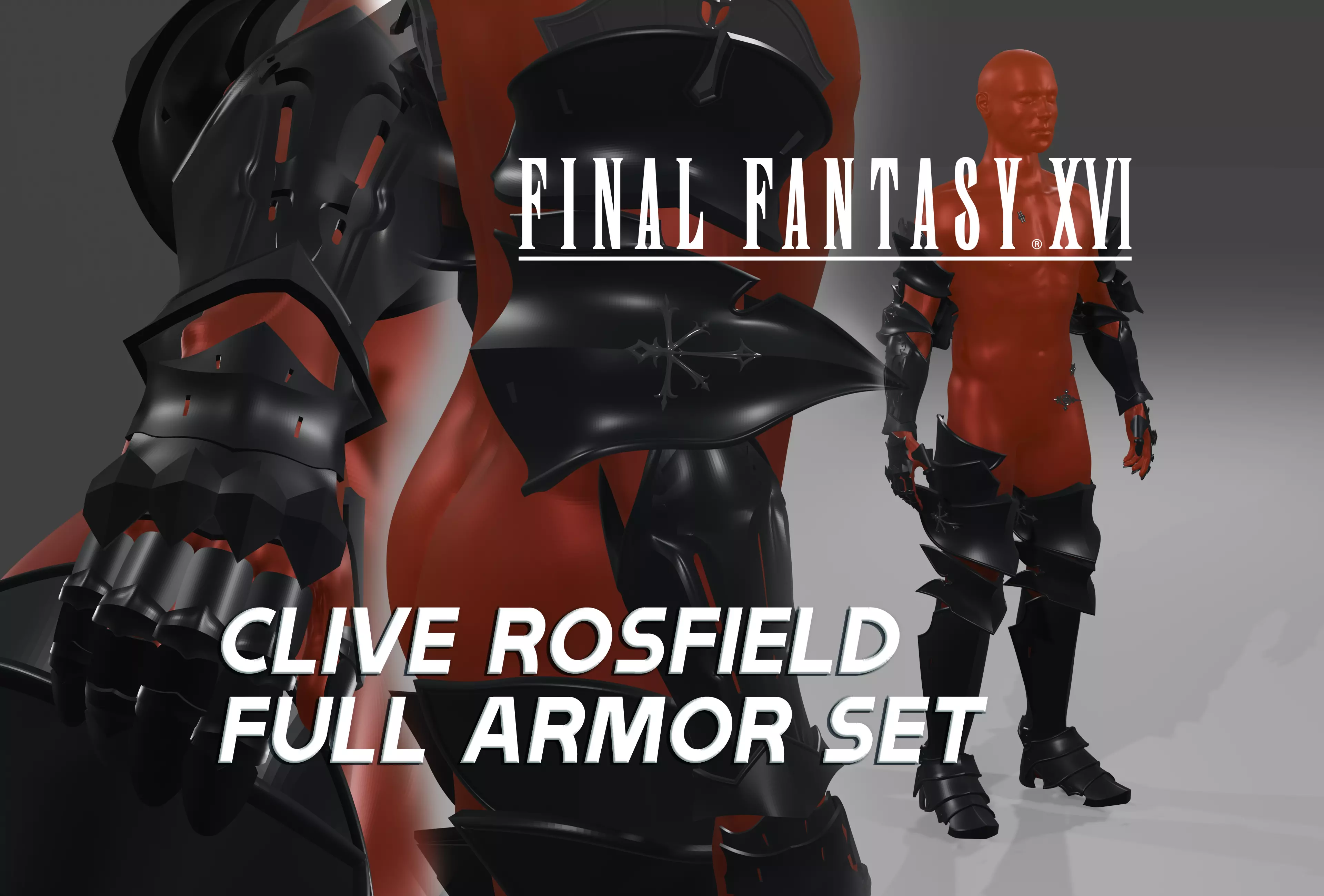 Final Fantasy XVI - Clive Rosfield - Full Armor Set 3D print model_0