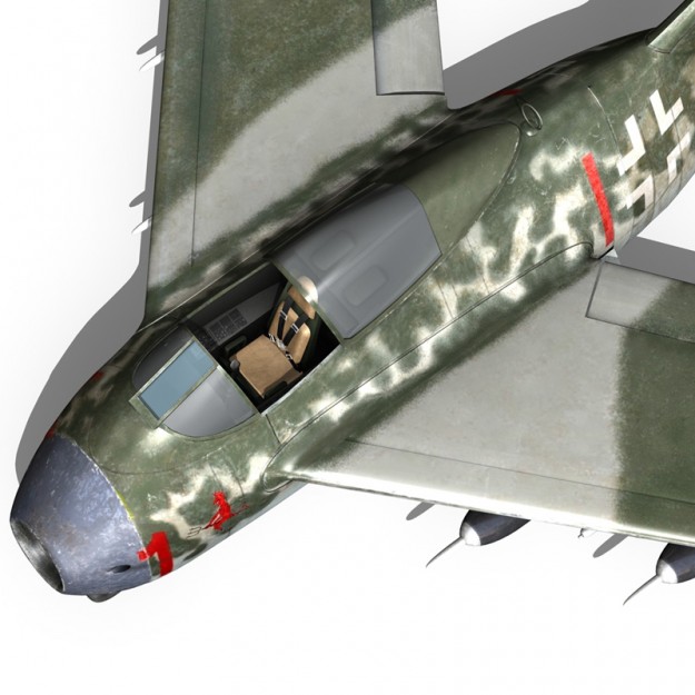 Focke Wulf TA 183 Huckebein 3D model_11