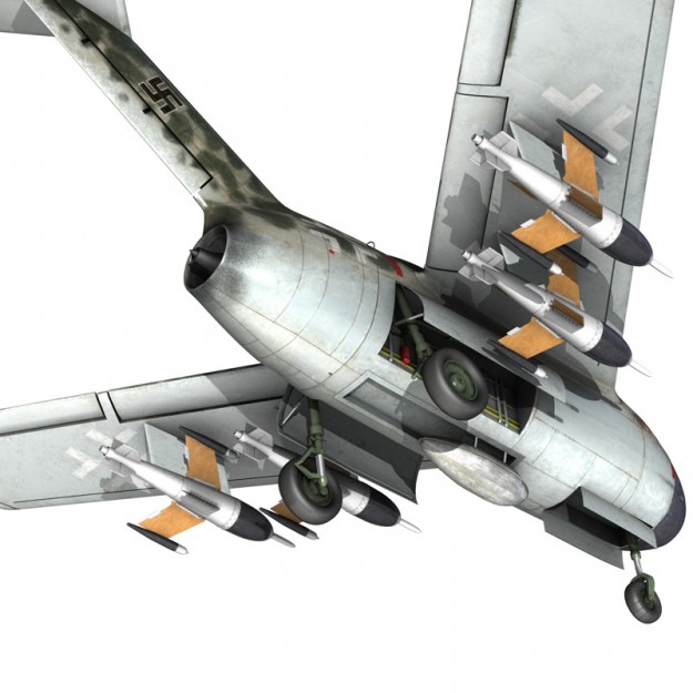 Focke Wulf TA 183 Huckebein 3D model_13