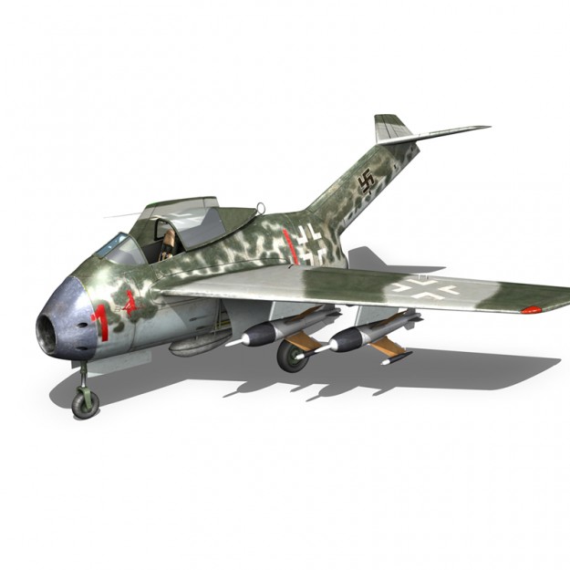 Focke Wulf TA 183 Huckebein 3D model_1
