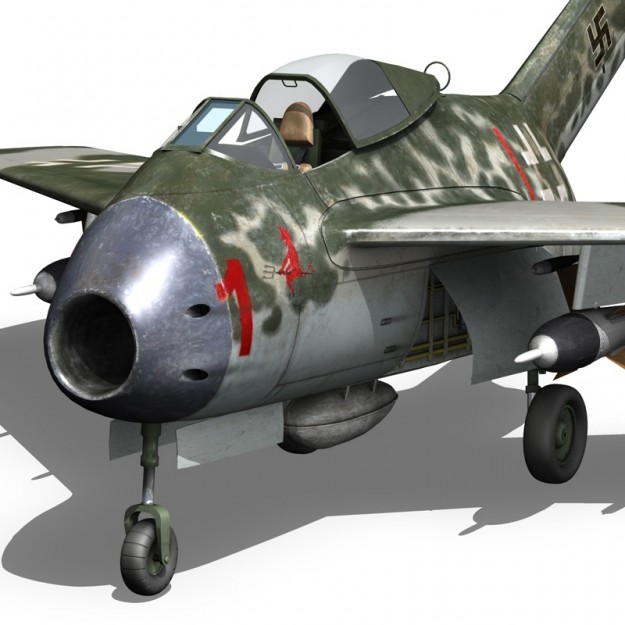 Focke Wulf TA 183 Huckebein 3D model_12
