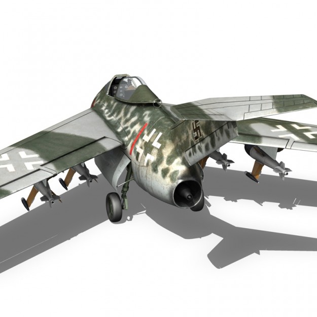 Focke Wulf TA 183 Huckebein 3D model_4