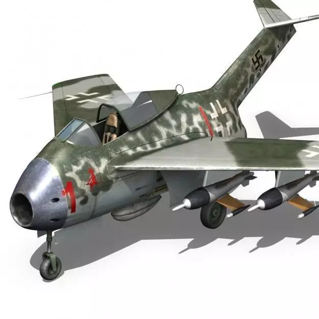 Focke Wulf TA 183 Huckebein 3D model_0