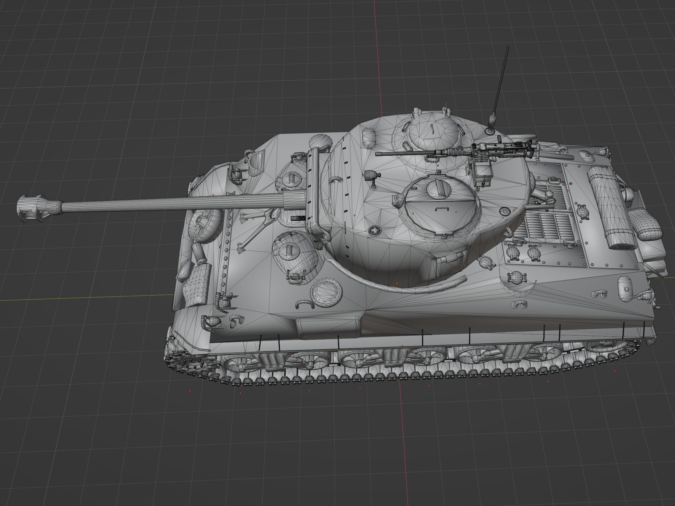 M4 A2 76 W Low-poly 3D model_8