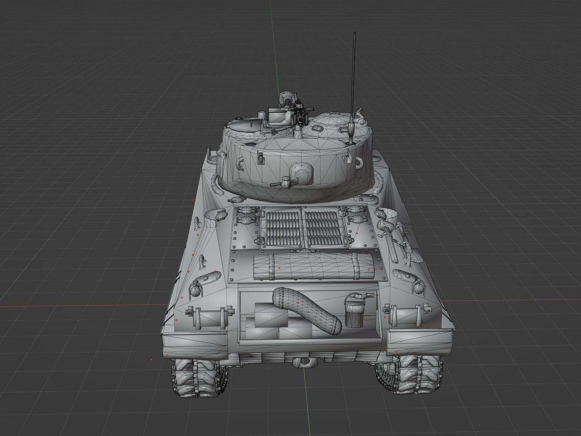 M4 A2 76 W Low-poly 3D model_3