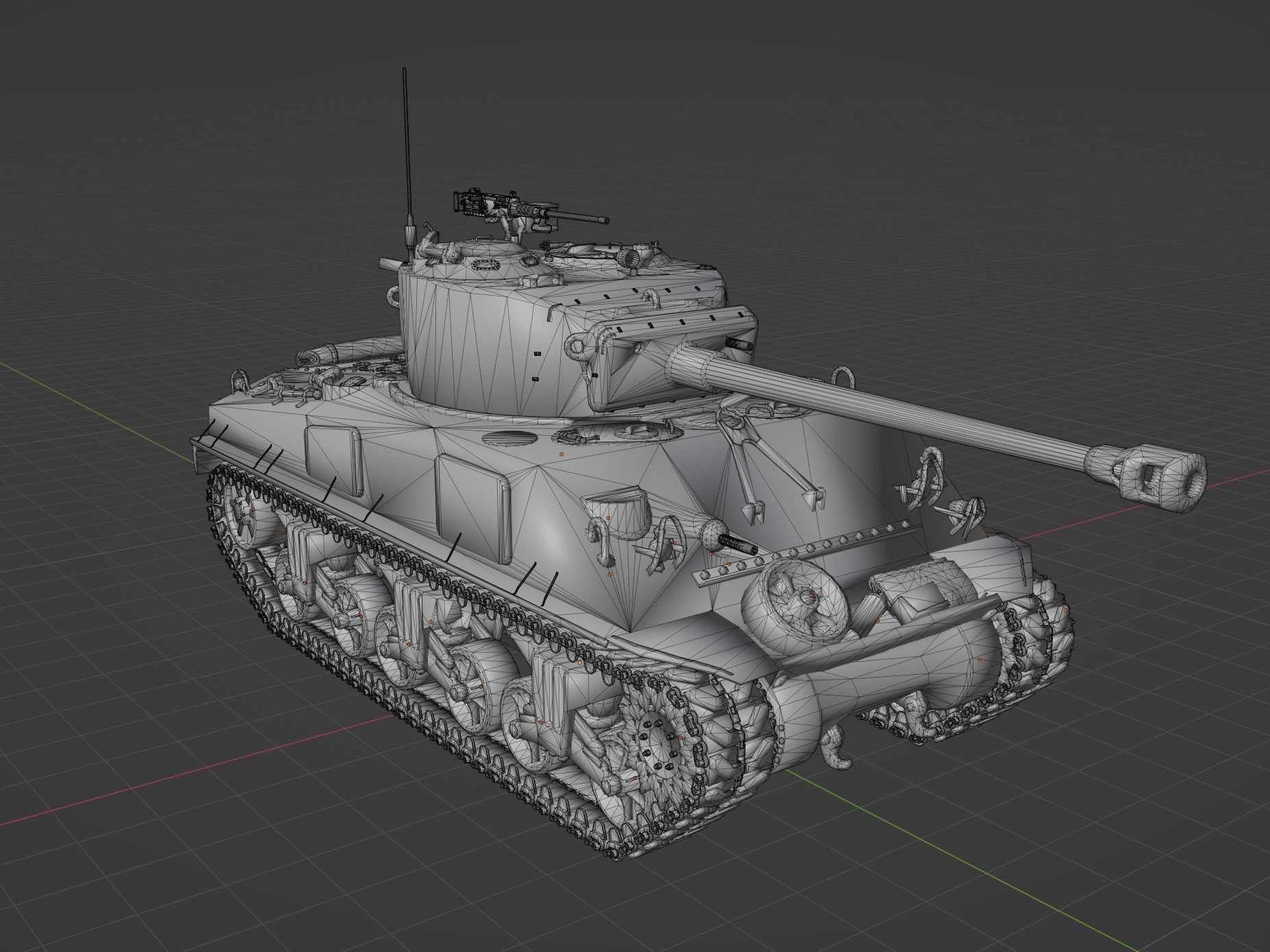 M4 A2 76 W Low-poly 3D model_6