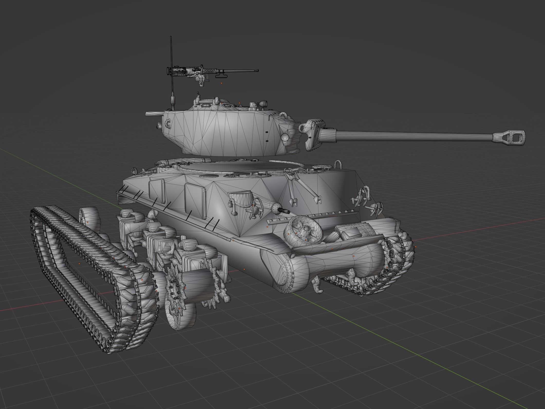 M4 A2 76 W Low-poly 3D model_11