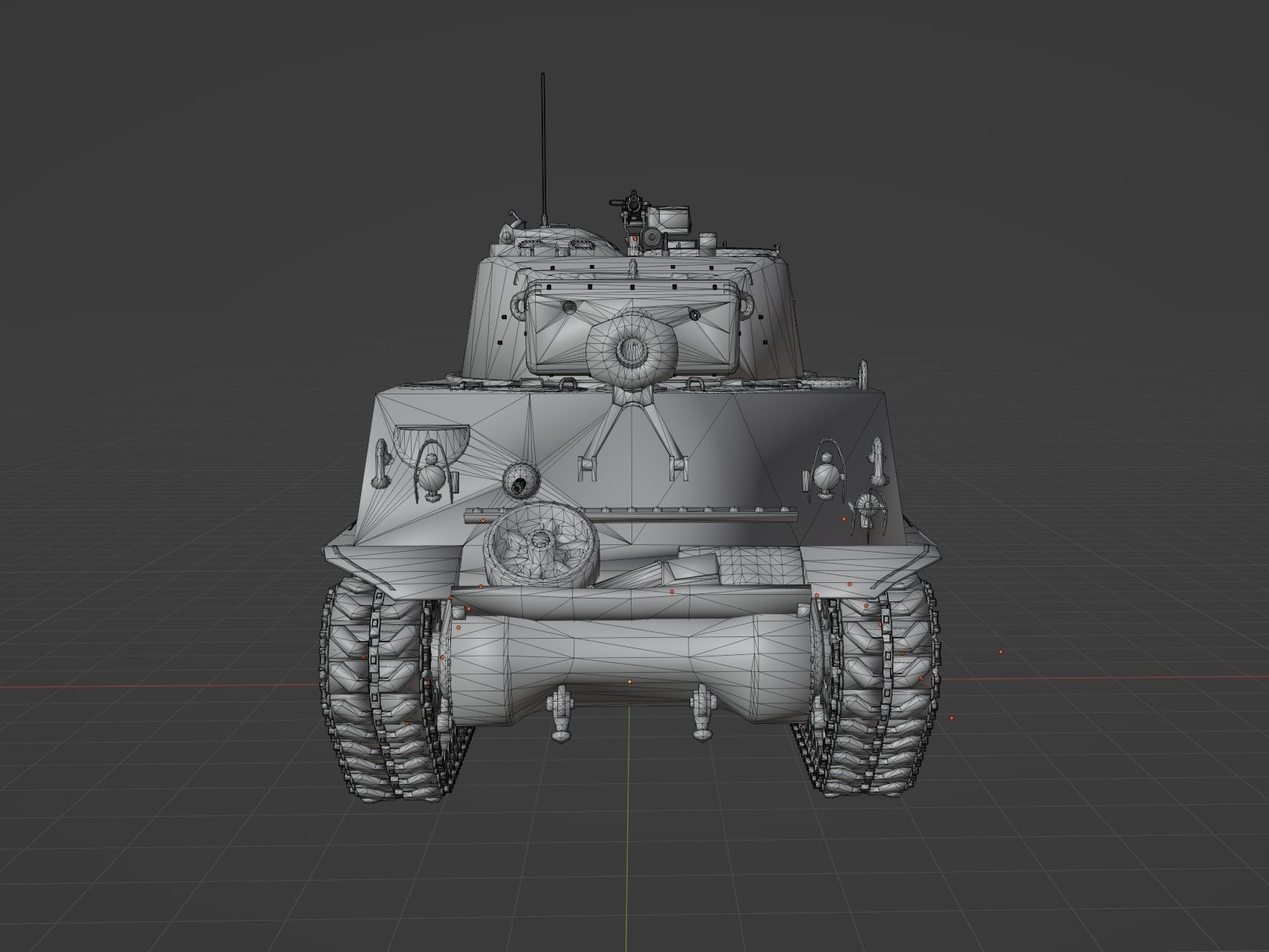 M4 A2 76 W Low-poly 3D model_7