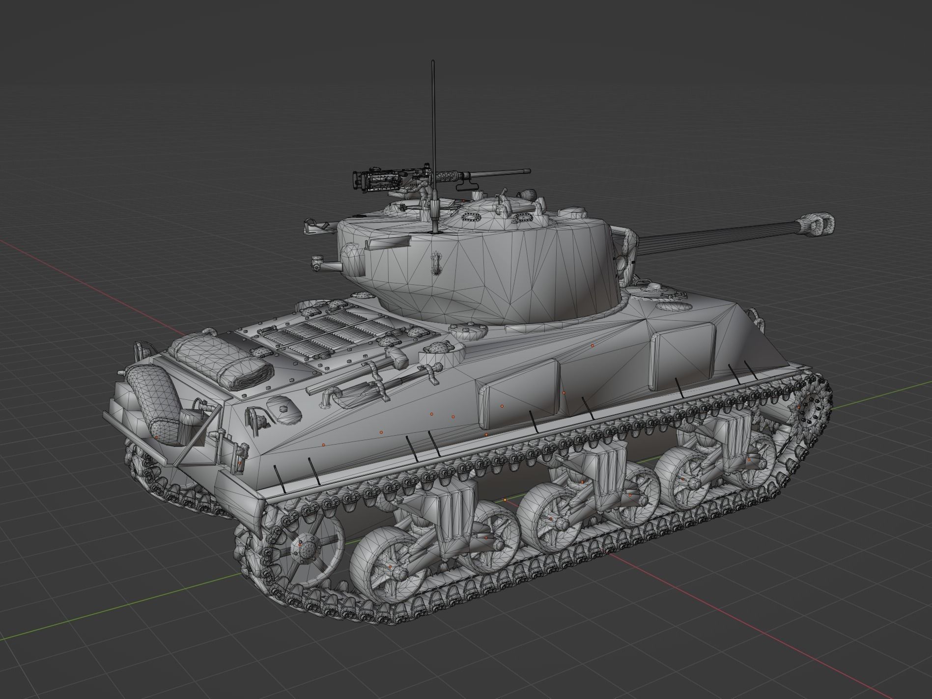 M4 A2 76 W Low-poly 3D model_4