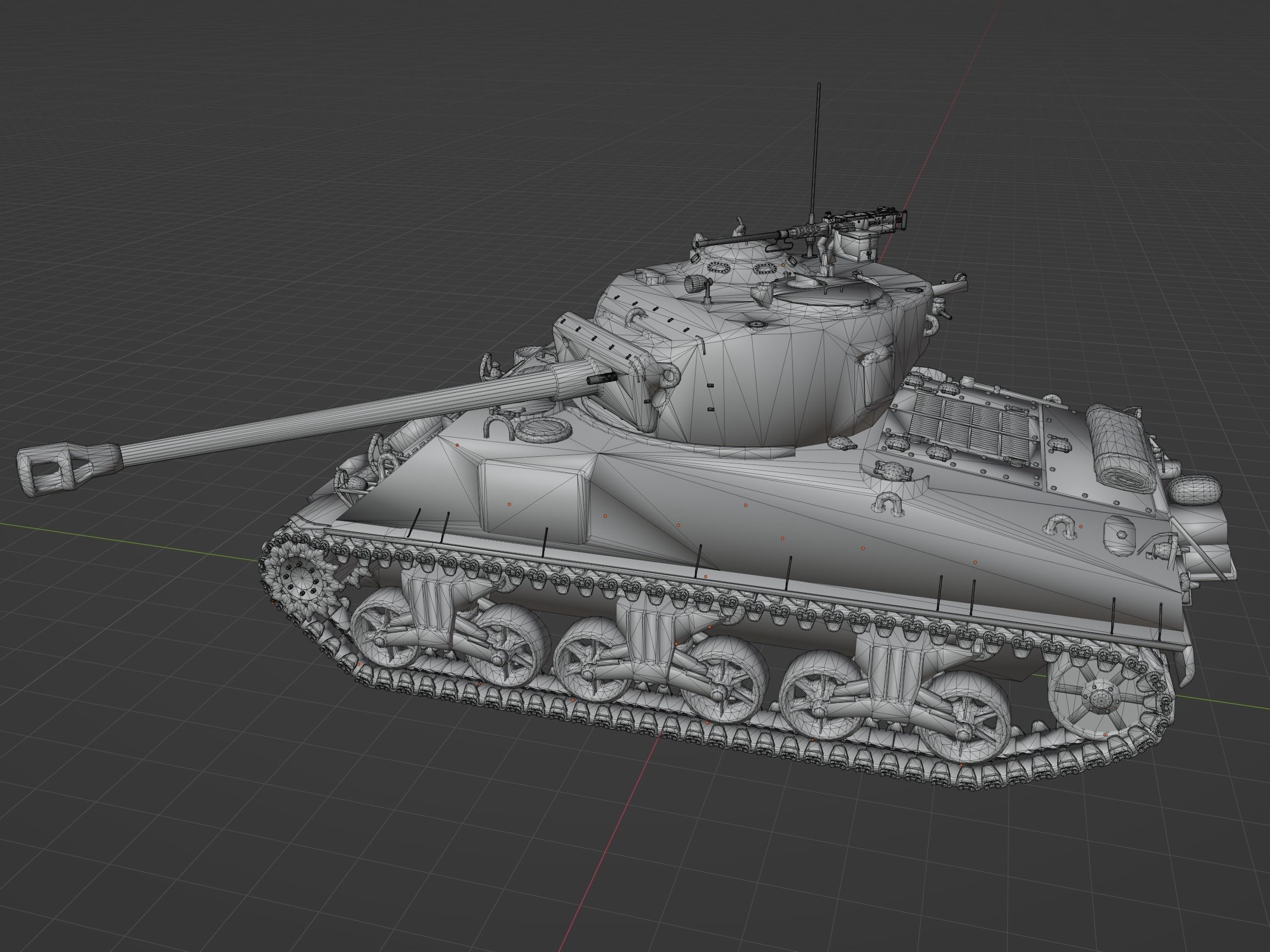 M4 A2 76 W Low-poly 3D model_10