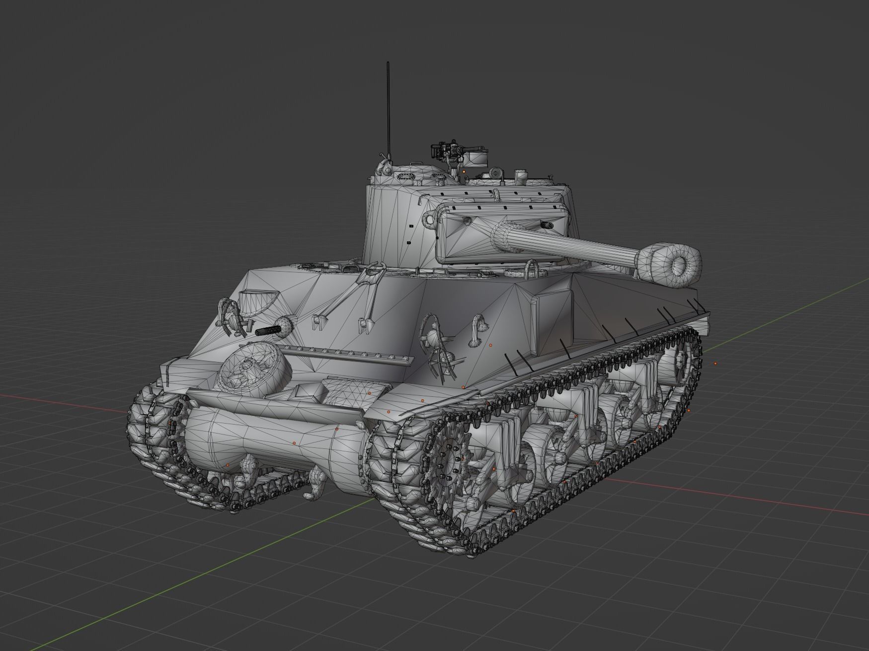 M4 A2 76 W Low-poly 3D model_9