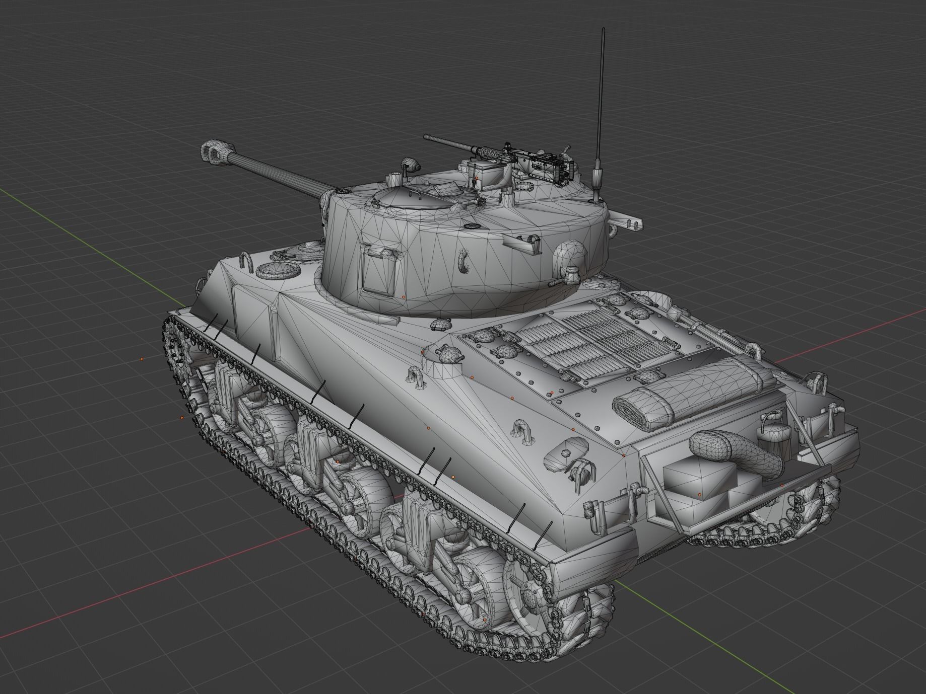 M4 A2 76 W Low-poly 3D model_2