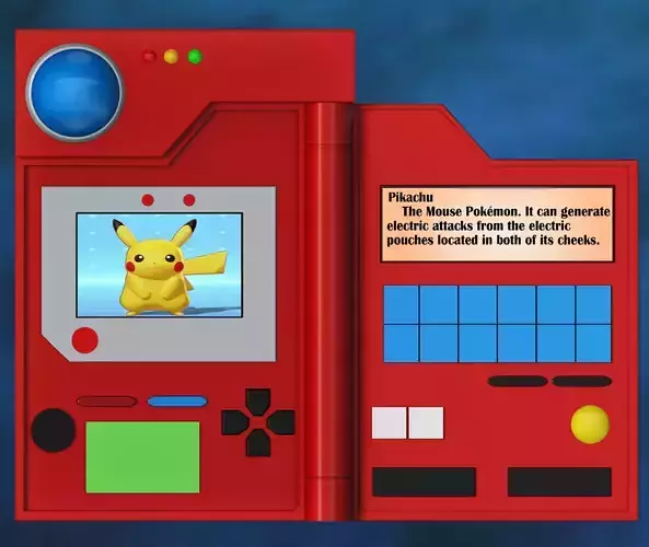 Pokedex 3D print model