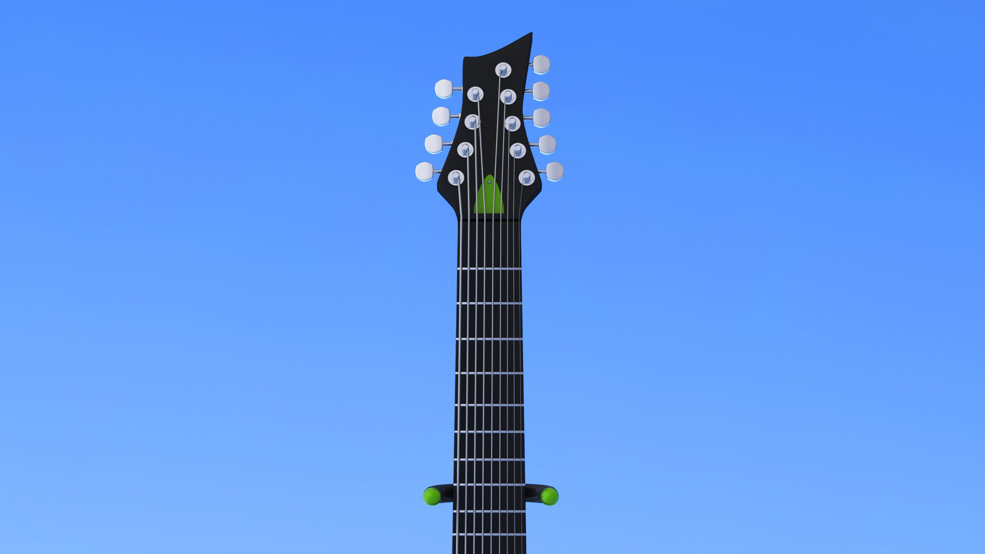 9 String Electric Guitar 3D model_7