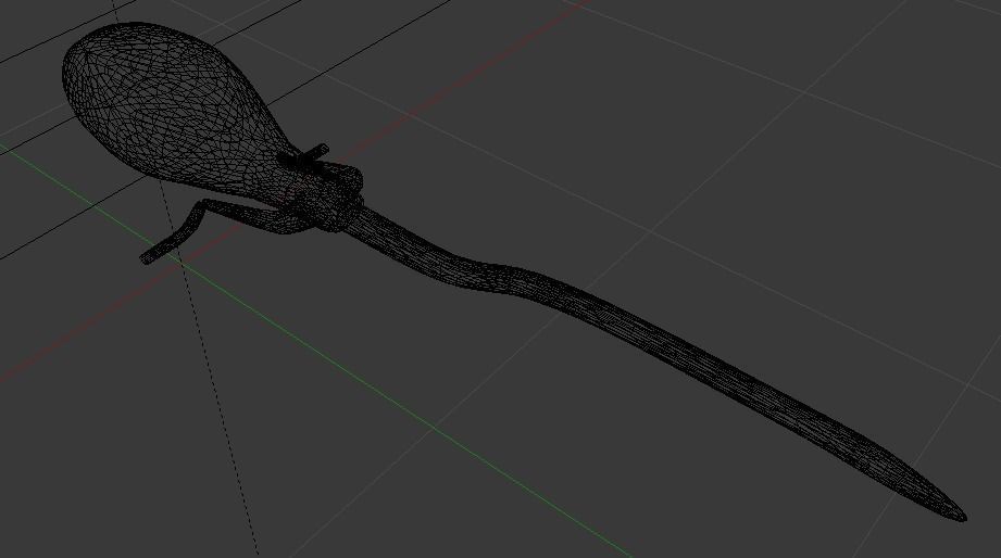 Firebolt Broomstick Low-poly 3D model_34