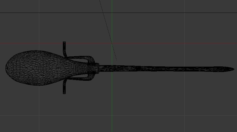 Firebolt Broomstick Low-poly 3D model_30