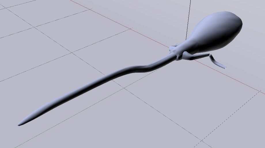 Firebolt Broomstick Low-poly 3D model_26