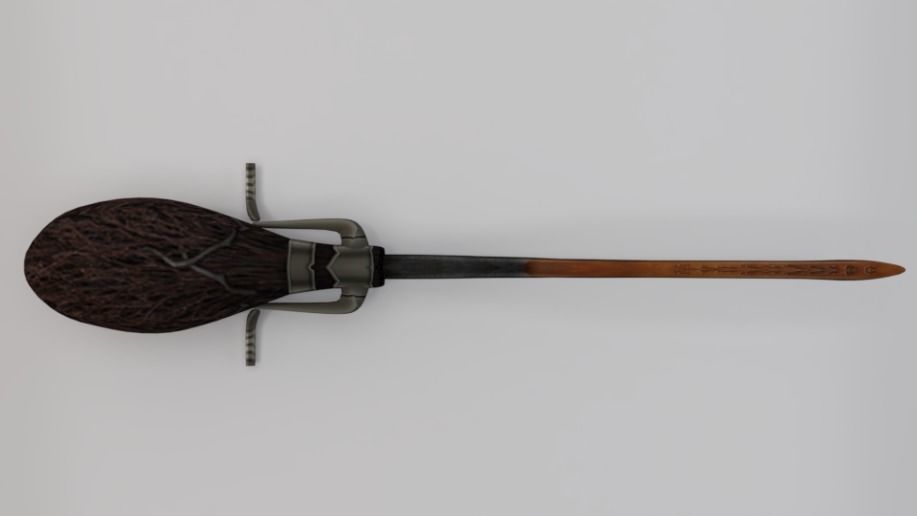 Firebolt Broomstick Low-poly 3D model_2