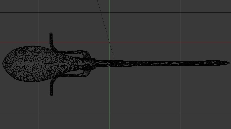 Firebolt Broomstick Low-poly 3D model_31