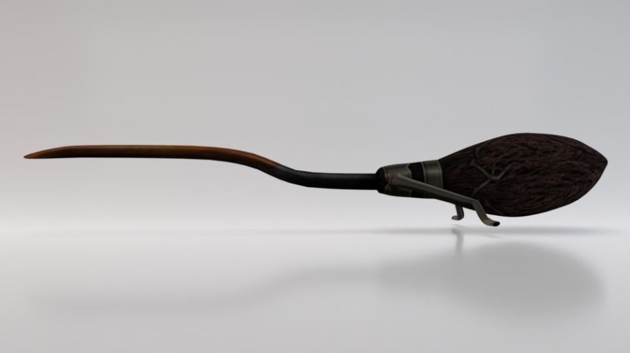 Firebolt Broomstick Low-poly 3D model_1