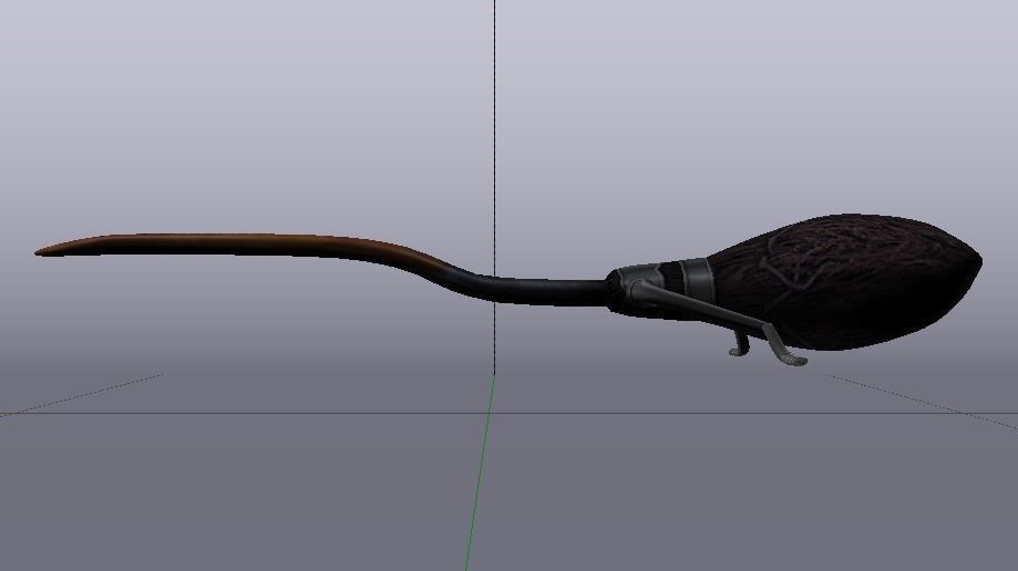 Firebolt Broomstick Low-poly 3D model_15