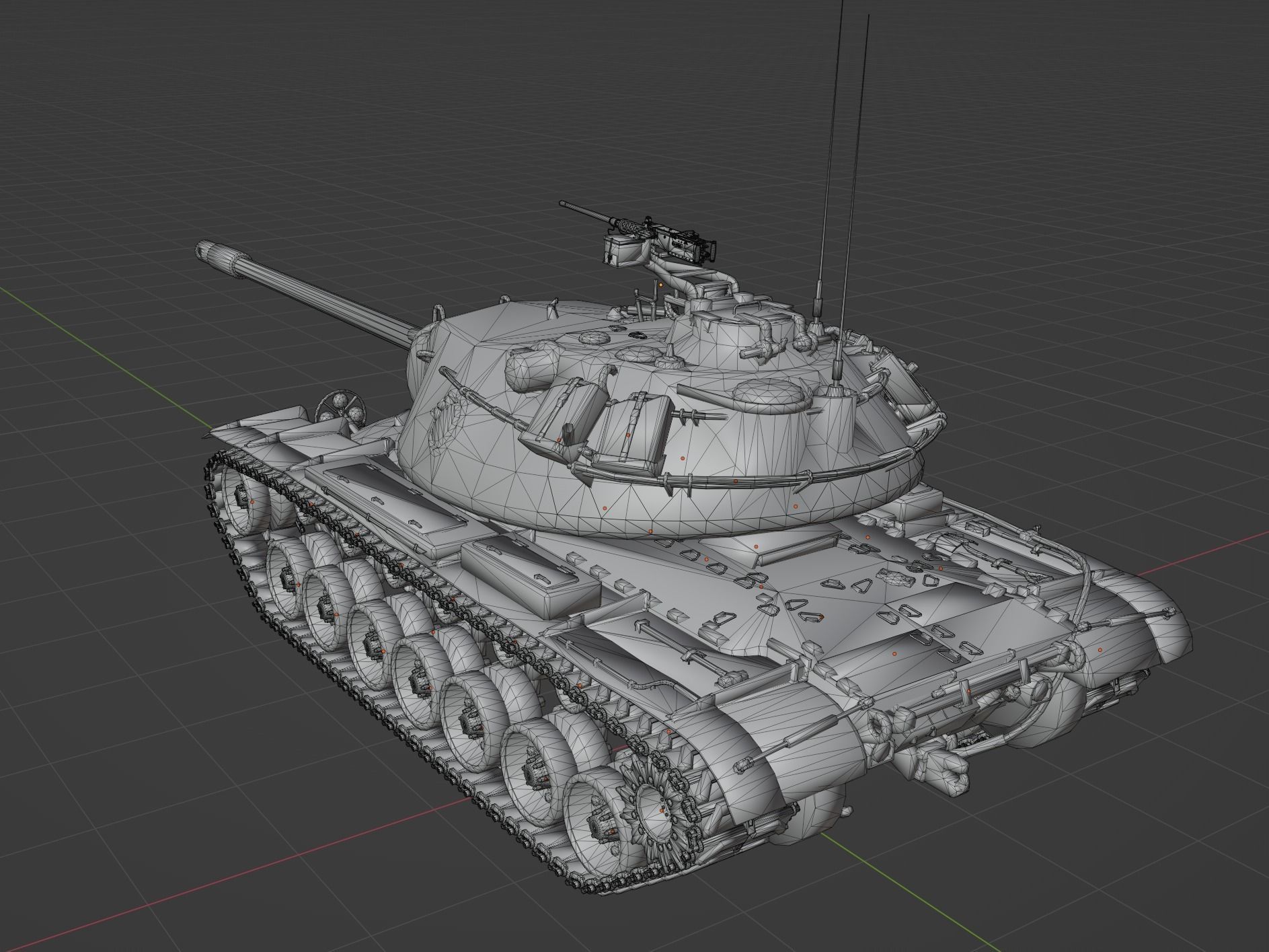 M103 heavy Low-poly 3D model_2