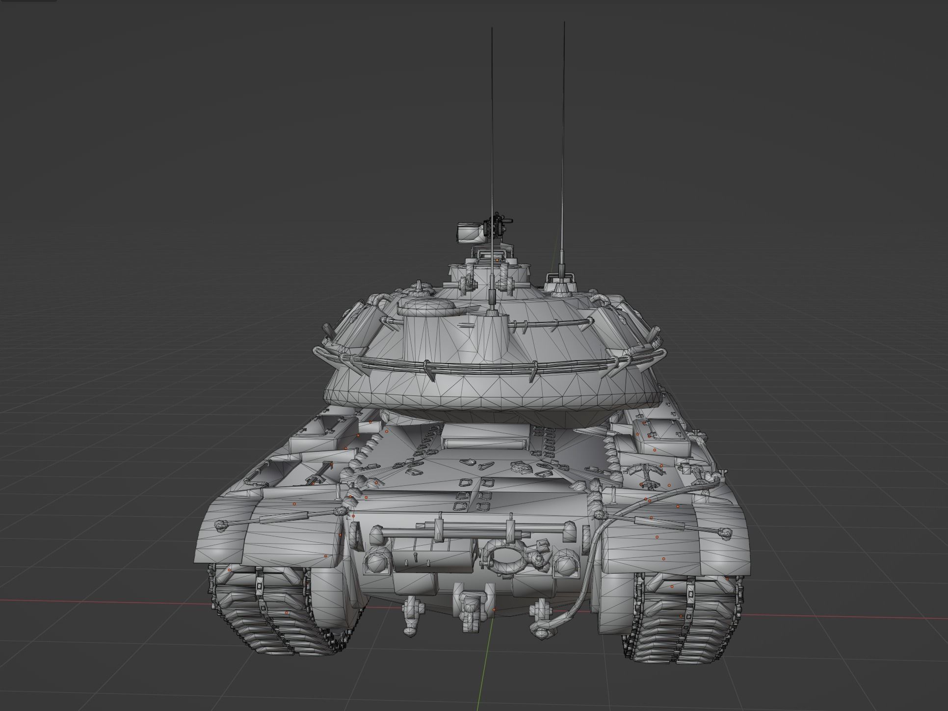 M103 heavy Low-poly 3D model_3