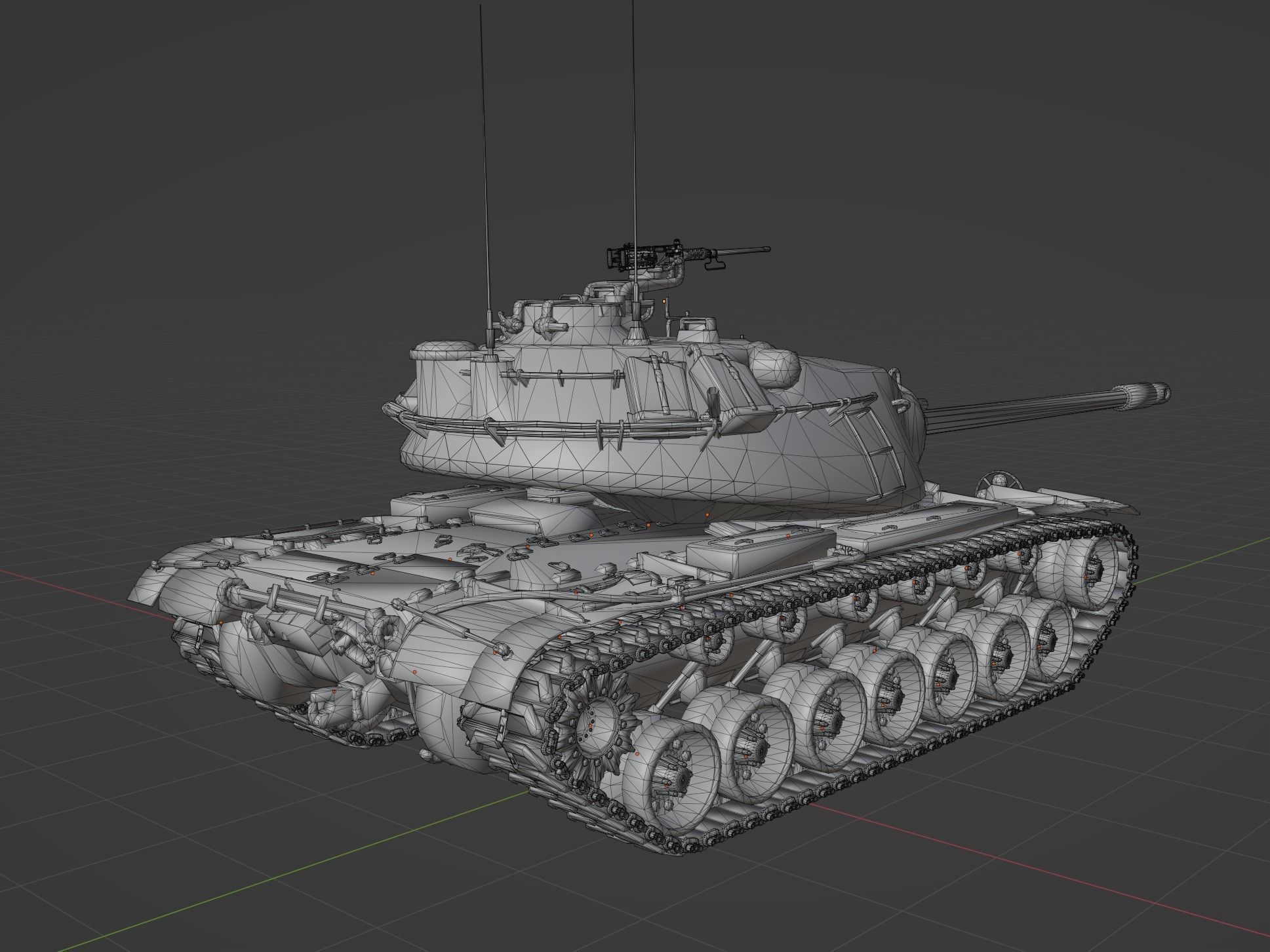 M103 heavy Low-poly 3D model_4
