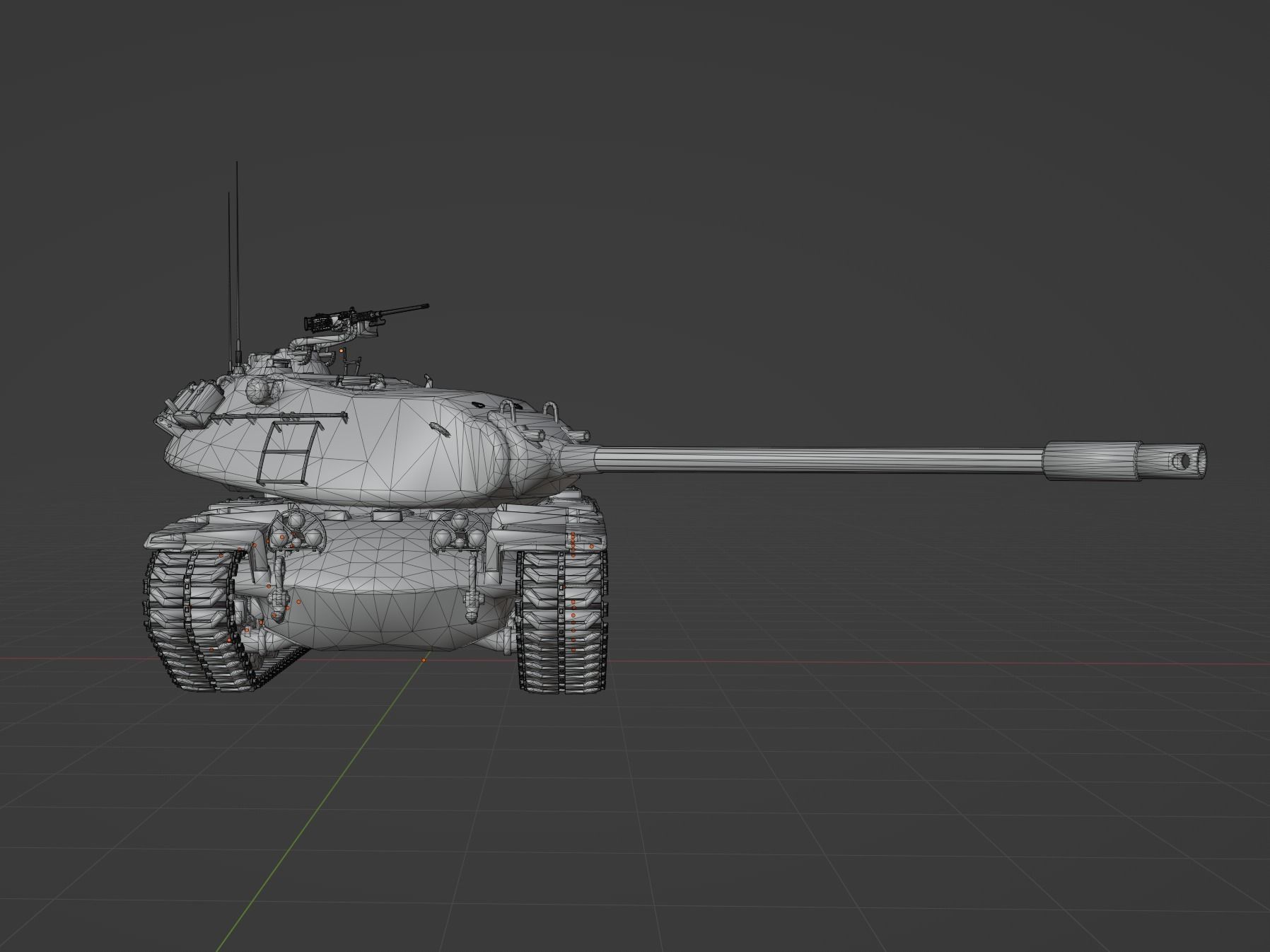M103 heavy Low-poly 3D model_10