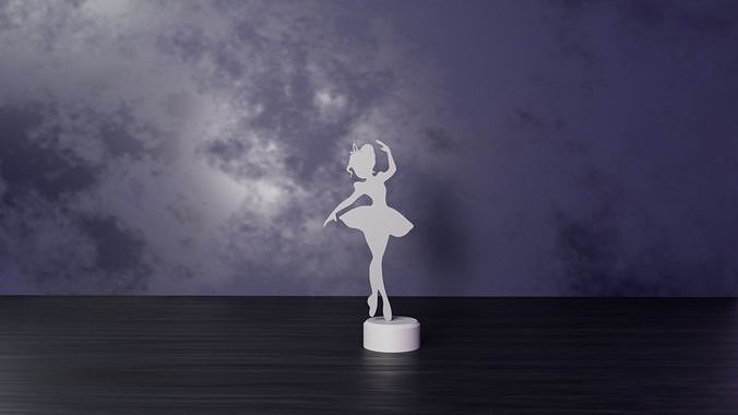 BALLERINA DANCER DESK DECORATION 3D model
