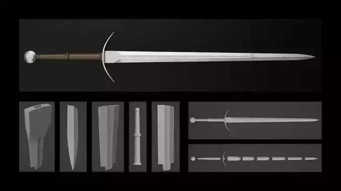Elden Ring The Bastard Sword 3D Print 3D print model
