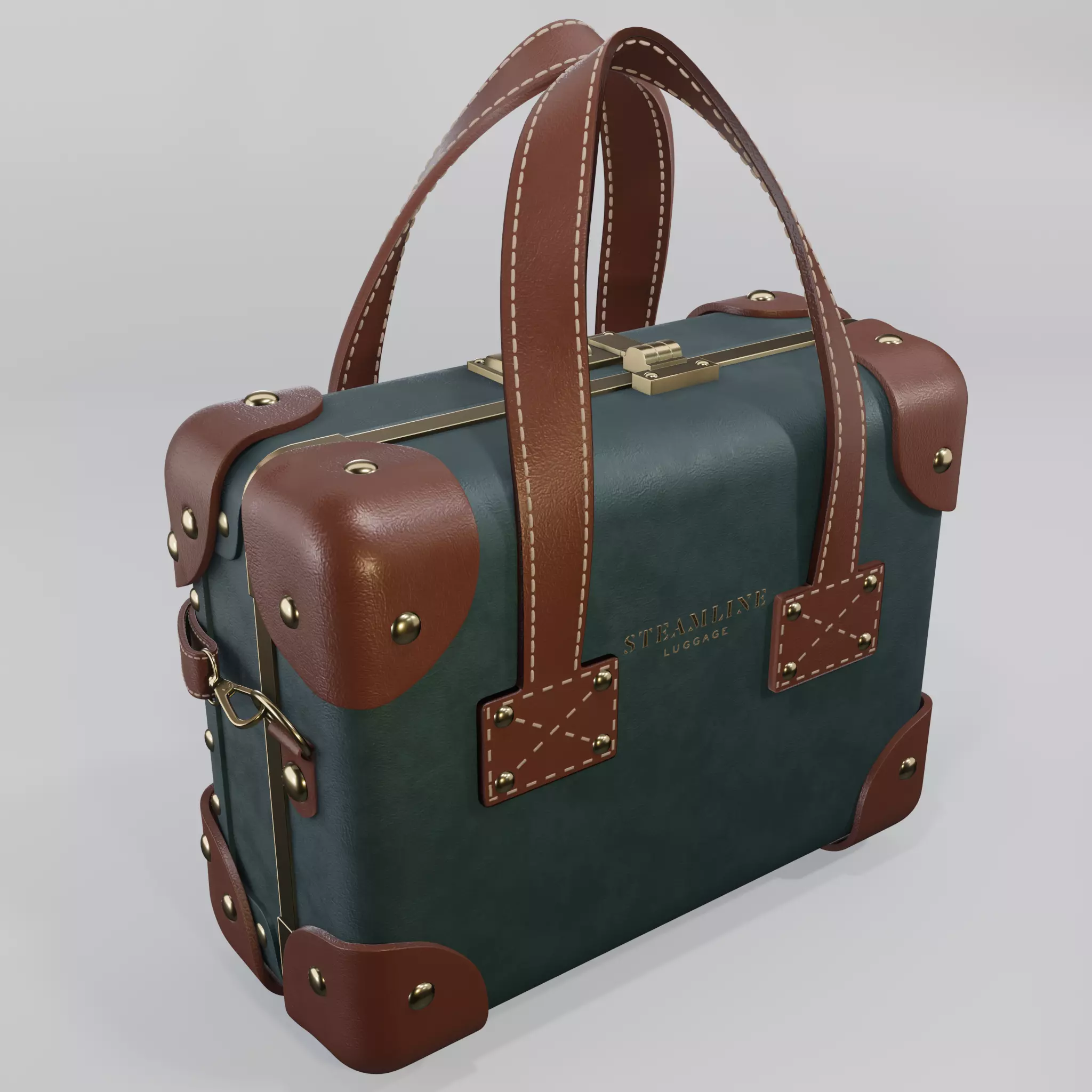 Steamline Diplomat Hunter Green Mini 3D model_0