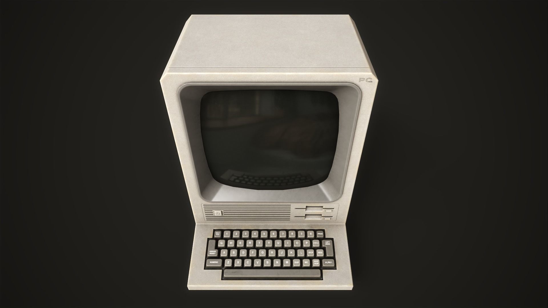 Retro Terminal Low-poly 3D model_25