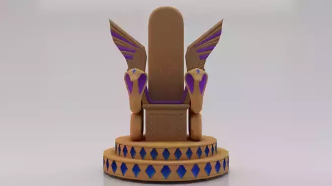 Fantasy Throne - Iridescence Throne Low-poly 3D model