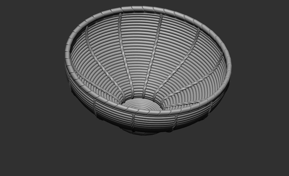 Bamboo basket 3d printable model 3D print model_7