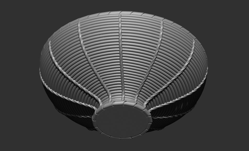 Bamboo basket 3d printable model 3D print model_4