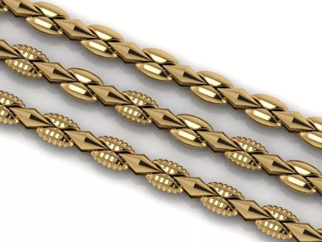 UNIQUE 3  CHAIN BEST FOR ALL JEWELRY METALS 3D print model_0