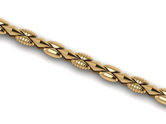 UNIQUE 3  CHAIN BEST FOR ALL JEWELRY METALS 3D print model_2